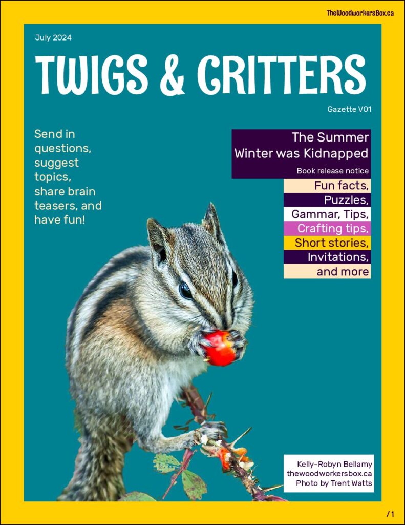 Critters and Twigs Cover Chipmonk