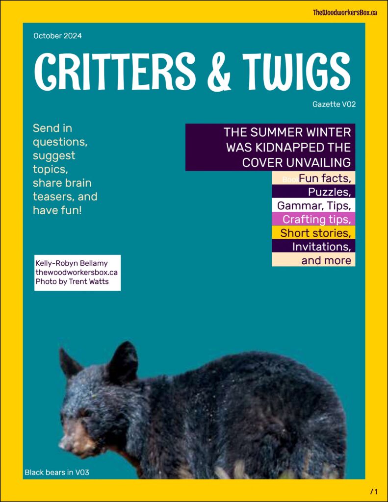 Critters and Twigs Cover Bear